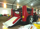 New inflatable blast zone themed combo PVC material red small car inflatable combo