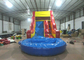 Best sale rainbow inflatable water slide bright colour inflatable slide with pool