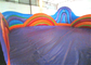 Colourful Inflatable Sports Games Wave Shaped Playground 8 X 8 X 3.4m 0.55mm PVC Tarpaulin