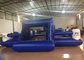 Outdoor Funny Inflatable Football Games Digital Printing dark blue customized inflatable football area