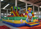 Circus Elephant Clown Inflatable Fun City Digital Printing For Amusement Park