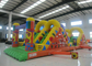 Amusement Park Inflatable Obstacle Courses 0.55mm Pvc Tarpaulin 12 X 3.8 X 3.5m