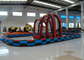 Outdoor Games Inflatable Race Track , Inflatable Air Tumble Track / Go Kart Track