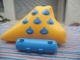 Yellow And Light Blue Inflatable Water Games , Small Sealed Inflatable Iceberg