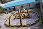 Fireproof Material Inflatable Race Track For Karting Yellow &amp; Black