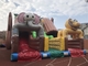 Giant Outdoor Inflatable Forest Animal Dry Slide Huge Inflatable Monkey Elephant Dry Slide For Commercial Sale