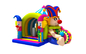 Lovely Circus Clown Kids Inflatable Bounce House With Slide / Blow Up Jumpers