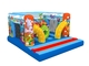 Ocean Themed Kids Inflatable Bounce House Sea World Painting With Interesting Obstacles Inside