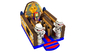 Egyptian Mummy Pharaohs Themed Inflatable Jump House Without Roof 4.5x7x4m