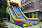 Simple Large Inflatable Dry Slide / Bright Colour Palm Tree Slides
