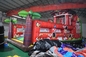 PVC Material Farm Themed Inflatable Fun City For Amusement Park With Slide Fire Resistant