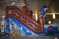 Pirate Themed Dolphins Commercial Inflatable Water Slides For Rental In Amusement Park Inflatable Pirate Dry Slide