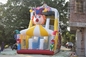 Funny PVC Digital Painting High Inflatable Dry Slide Circus Clown
