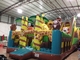 Digital Printing Inflatable Jump House / Forest Inflatable Animals Standard Dry Slide For Children Under 15