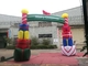 Colorfull PVC Coated Nylon Inflatable Christmas Decorations / Blow Up Arch