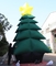 Green PVC Coated Nylon Advertising Inflatable Chrismas Tree For Decoration