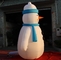 8OZ Fabric Inflatable Christmas Decorations / Blow Up Snowman For Winter