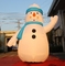 8OZ Fabric Inflatable Christmas Decorations / Blow Up Snowman For Winter