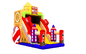 Big Ben Castle PVC Material Inflatable High Dry Slide For 5 - 10 Children