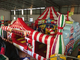 Large Inflatable Fun City Cute Circus Clown Jumping House For Toddler