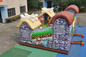 PVC Inflatable Stone Age Fun City Full Painting / Classic Inflatable Safari Jump