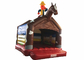 Simple inflatable horseman bouncer house 0.55mm PVC inflatable horse jump house for supply