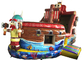 Durable Inflatable Pirate Boat / Commercial Inflatable Pirate Boat Family Use