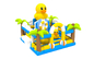 0.55mm PVC Inflatable Cartoon Amusement Park Blow Up Duck All In One Castle For Rental