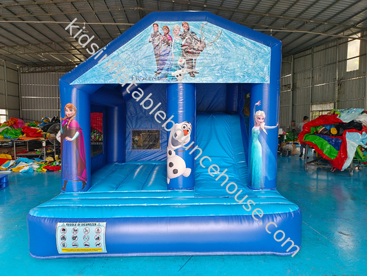 Ice Princess Themed Commercial Inflatable Combos Princess Bouncy Castle 3.6x3x3m