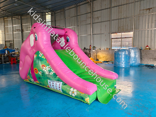 Elephant Themed 3.5x1.8x2.5m Inflatable Water Slides Digital Printing Water Jump House With Slide