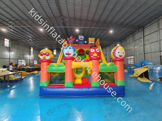 Tarpaulin Inflatable Water Slides Cartoon Themed Kids Water Jumping Castle