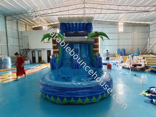 EN14960 8x3x4m Inflatable Water Slides Indoor Inflatable Water Bounce House