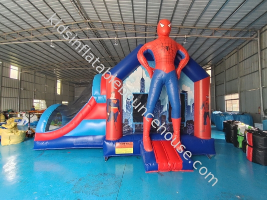 Manufacture Bouncy Castler Inflatable Bouncer Combo With Slide SpidermMan Castle