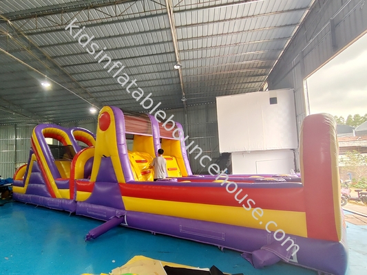 Pvc Tarpaulin Inflatable Obstacle Courses Outdoor Backyard Fun Run Sport For Toddler