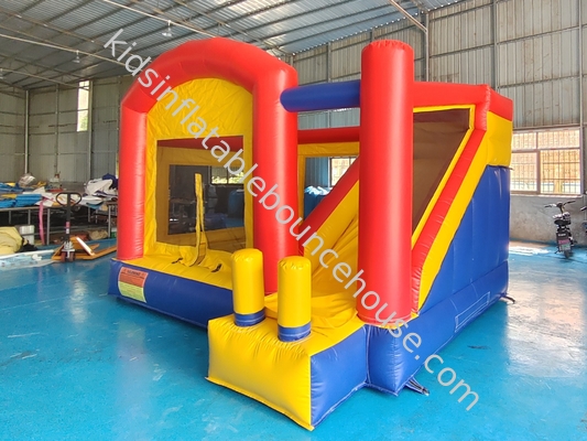 Commercial Inflatable Jumping House With Dry Slide Funny Inflatable Castle