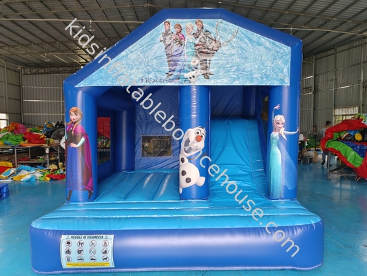 Hot Sale Commercial Inflatable Bounce House With Slides The Frozen Princess Cartoon Inflatable Combo For Kids