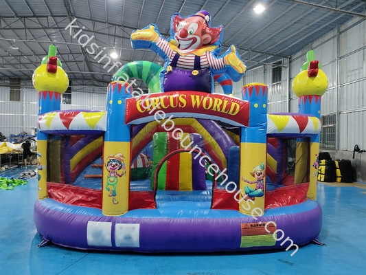 New Design Inflatable Castle Inflatable Bounce House With Slides Clown Circus Inflatable Combo For Party For Kids