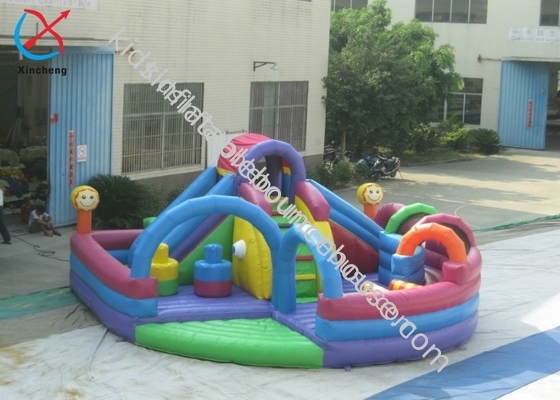 Factory OEM/ODM Inflatable Fun City Funny Inflatable Bouncy House With Slide Castle