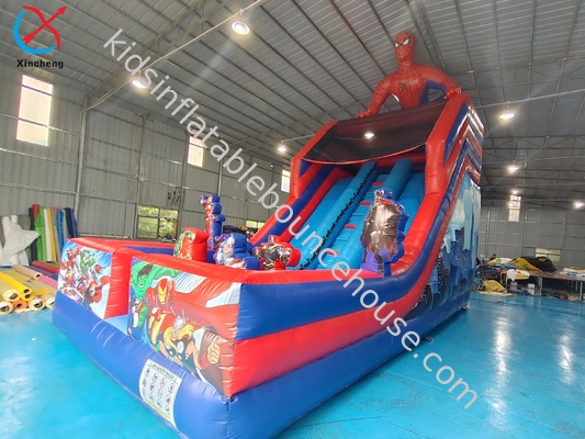 Manufacturer Inflatable Dry Slide Spiderman Inflatable Double Slides Castle