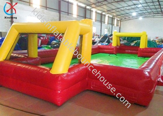 Customized Inflatable Football Field Interactive Sport Games Inflatable Water Soccer Field