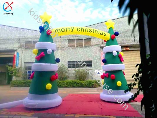Customized 8OZ Fabric Inflatable Advertising Christmas Arch With Digital Printing
