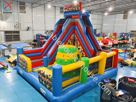 Inflatable LEGO Bouncy House With Slide Combo Inflatable Caslte