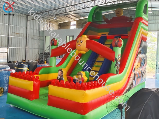 Inflatable Slides LEGO Park Inflatable Double Sldies Castle For Kids