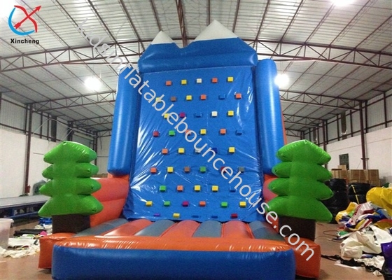 Supplier Amusement Park Inflatable Rock Climbing Wall Sports Games With Pine Trees