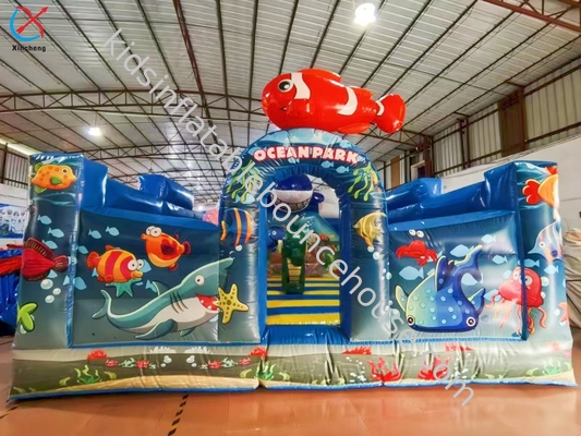 Customzied Inflatable Bouncy House Undersea World Fun City Jumping Castle