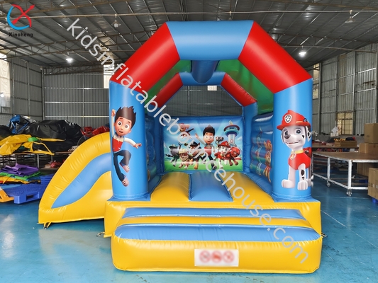 Customized Inflatable Paw Patrol Jumping Bouncy Castle With Slide Combo For Kids