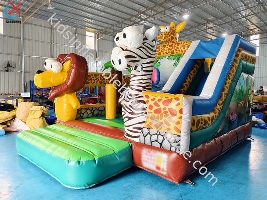 Factory Custom Indoor And Outdoor Bouncing Castles With The Theme Of Forest Animals