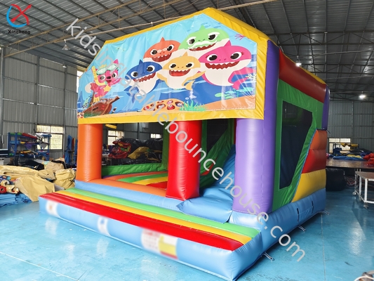 Inflatable Bouncer Jumping Castle Slide Underwater World Theme Commercial Bounce House