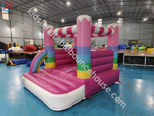 Commercial Grade Inflatable Bounce House Pink House Inflatable Jumping Castle