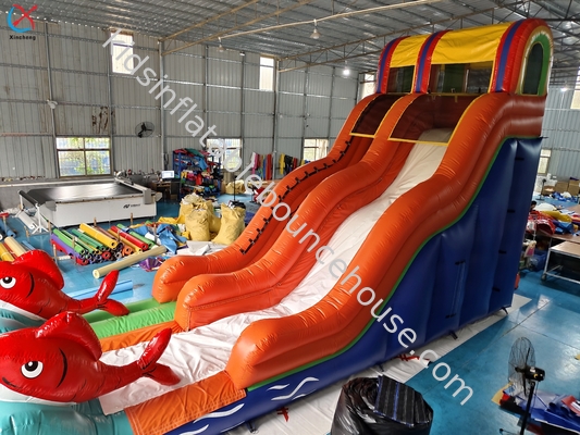 Factory Commercial Goldfish Inflatable Slide Inflatable Dry Slides For Outdoor